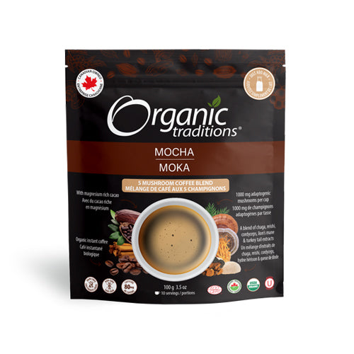 Mushroom Coffee Mocha 5 Oz by Organic Traditions
