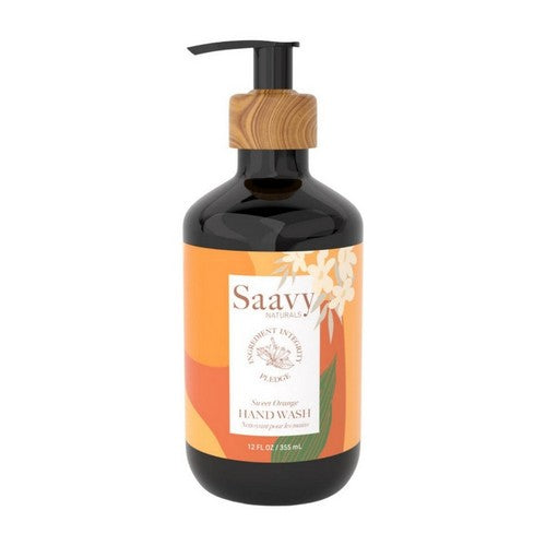 Sweet Orange Hand Wash 12 Oz by Saavy Naturals
