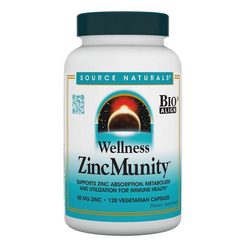 Wellness ZincMunity 120 Veg Caps by Source Naturals