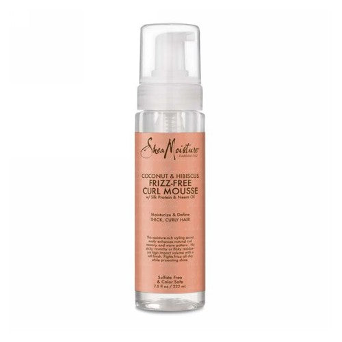 Frizz Free Curl Mousse Coconut Hibiscus 7.5 Oz by Shea Moisture