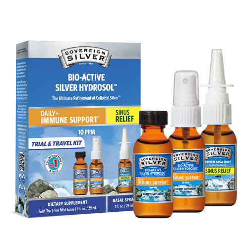 Silver Hydrosol Immune Support Kit 3 Pieces by Sovereign Silver