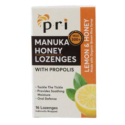 Manuka Propolis Lozenges Lemon 16 Count by Pacific Resources International