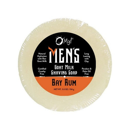 Men'S Goat Milk Shaving Soap Bay Rum 5.5 Oz by O MY!