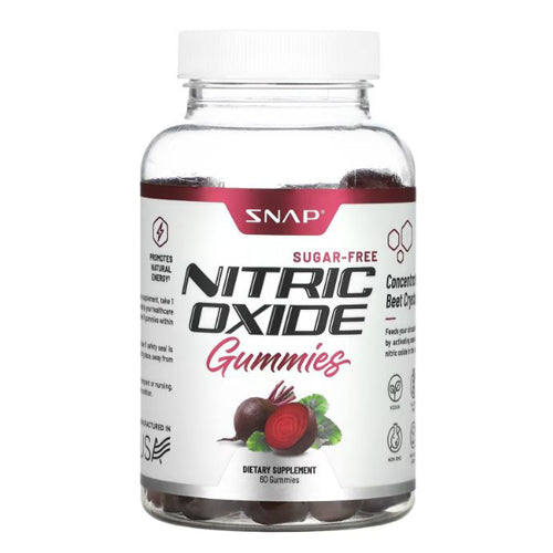 Nitric Oxide Gummies Cherry 60 Count by Snap Supplements