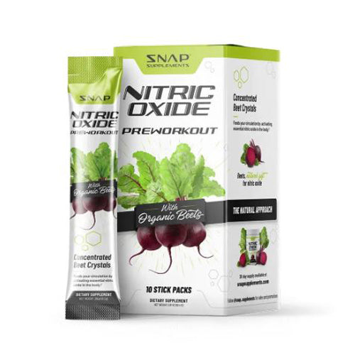 Nitric Oxide Organic Beets Stick 10 Packet by Snap Supplements