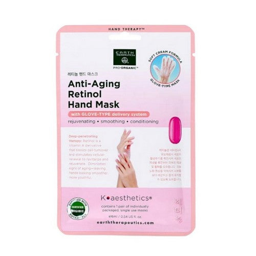 Retinol Anti Aging Hand Mask 1 PAIR by Earth Therapeutics