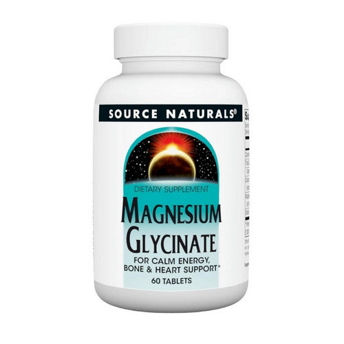 Magnesium Glycinate 60 Tabs by Source Naturals