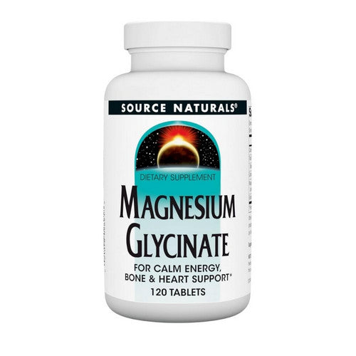 Magnesium Glycinate 120 Tabs by Source Naturals