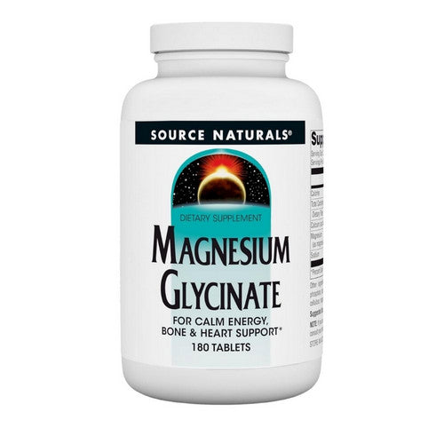Magnesium Glycinate 180 Tabs by Source Naturals