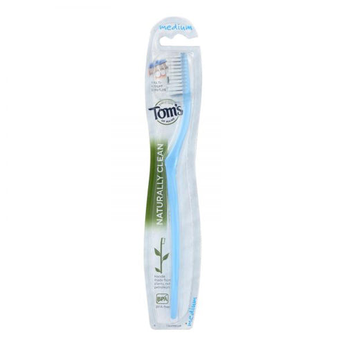 Adult Medium-Bristle Toothbrush 1 Count by Tom's Of Maine