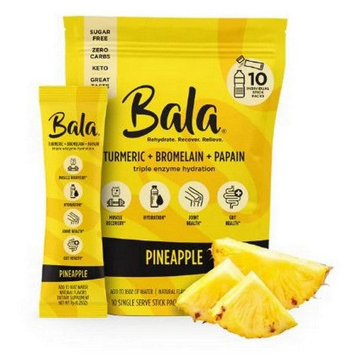 Bala Enzyme Drink Stick Pack Pineapple 8 Count by Bala Enzyme
