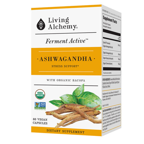 Whole Food Fermented Ashwagandha 60 Caps by Living Alchemy