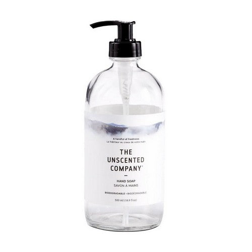 Hand Soap Refillable Glass Bottle Unscented 15.7 Oz by The Unscented Company