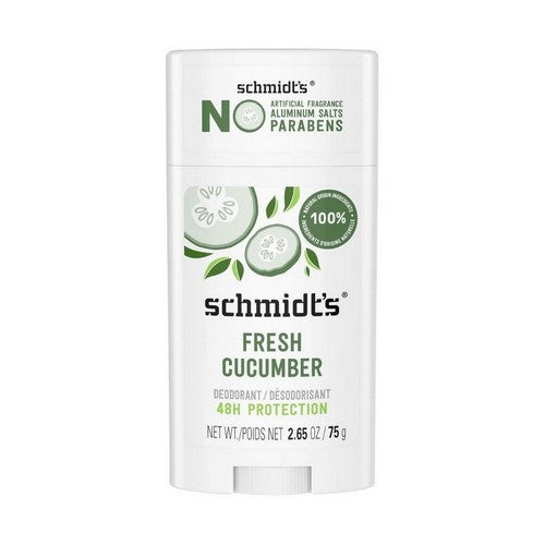 Natural Deodorant Aluminum Free Fresh Cucumber 2.65 Oz by Schmidts