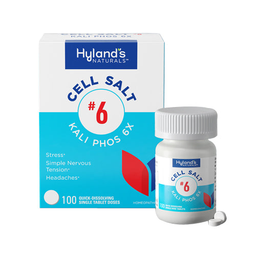 Cell Salt #6 Kali Phos 100 Tabs by Hylands