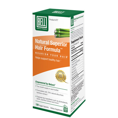 Natural Superior Hair Formula 120 Caps by Bell Lifestyle