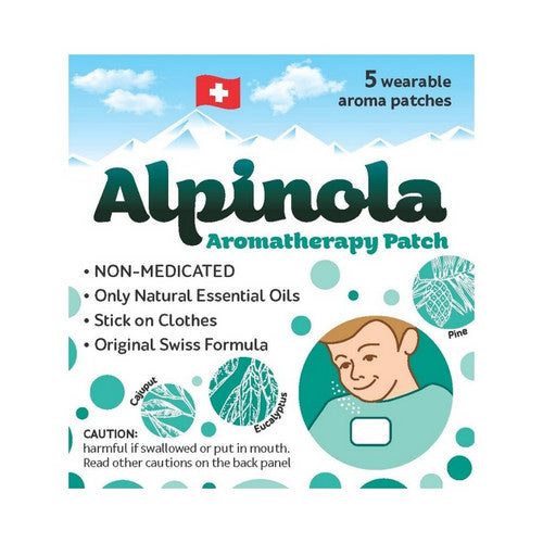Aromatherapy Patches Essential Oils 5 Count by Alpinola