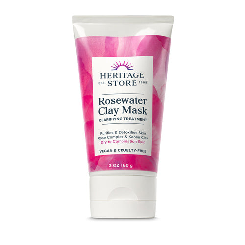 Rosewater Clay Mask 1 Oz by Heritage Store
