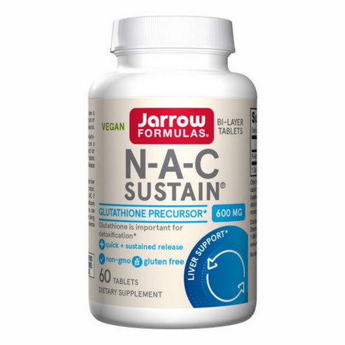 N-A-C Sustain Glutathione 60 Tablets by Jarrow Formulas