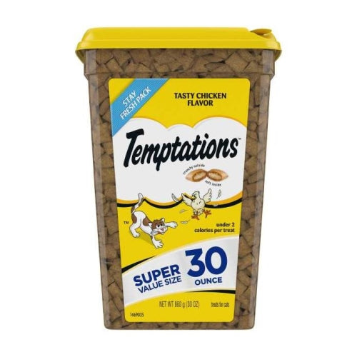 Classics Crunchy And Soft Adult Cat Treats Tasty Chicken 30 Oz by Temptations