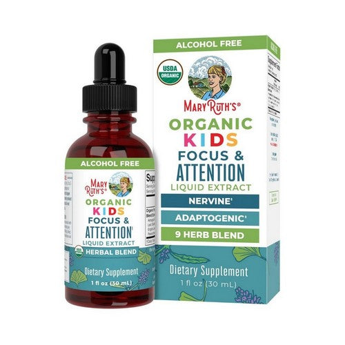 Organics Mary Ruth'S Kids Focus And Attention Drops 1 Oz by MaryRuth's