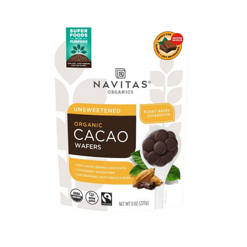 Cacao Wafers 8 Oz by Navitas Organics