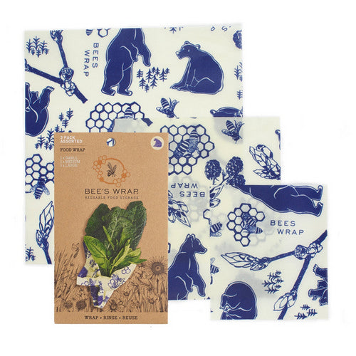 Bees & Bears Assorted Wraps 3 Counts by Bees Wrap