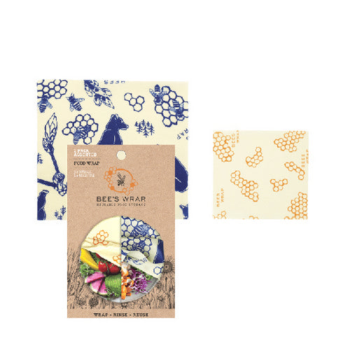 Multi Print 2Pk Wraps 2 Counts by Bees Wrap