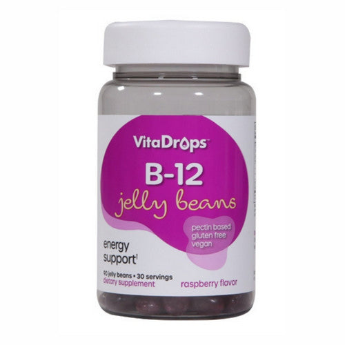 B-12 Jelly Beans Raspberry 90 Count by Vitadrops
