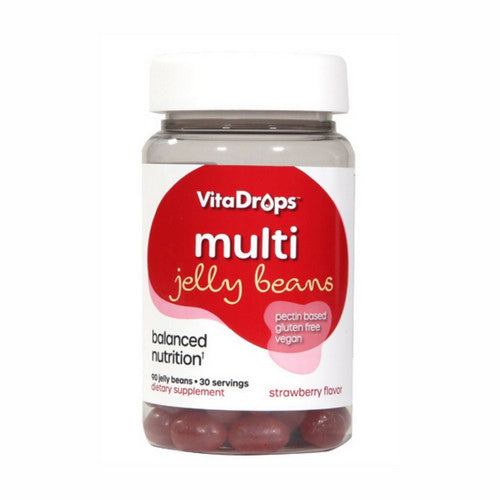 Multi Jelly Beans Strawberry 90 Count by Vitadrops