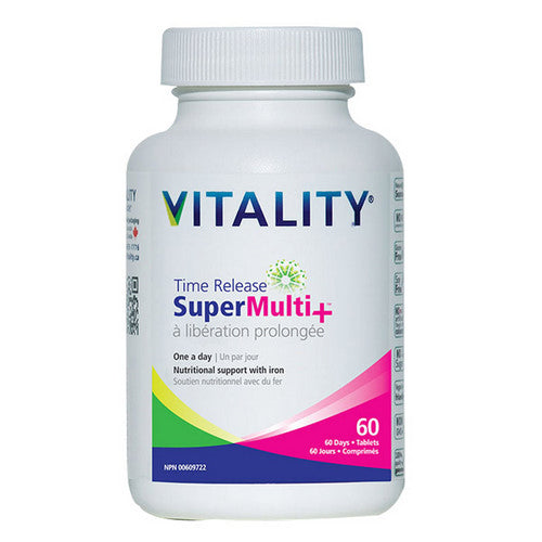 VITALITY Time Release Super Multi+ 60 Tabs by Vitality
