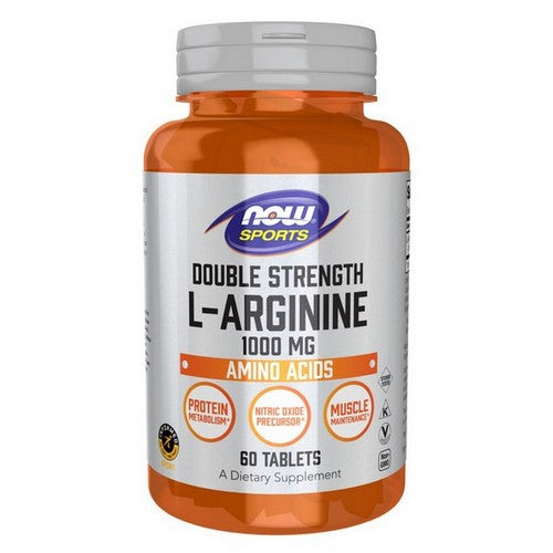 L-Arginine Double Strength 60 Tablets by Now Foods