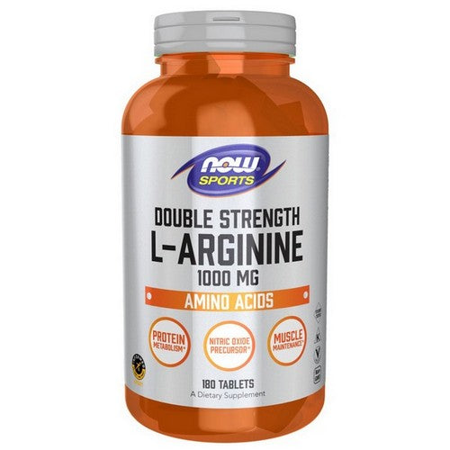 L-Arginine Double Strength 180 Tablets by Now Foods