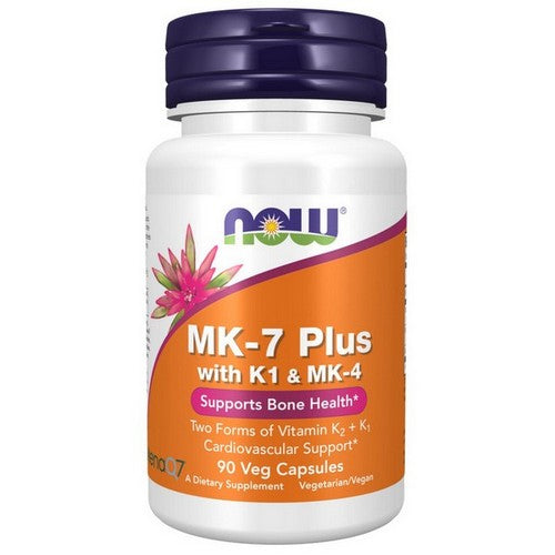 MK-7 Plus With K1 And MK-4 90 Veg Capsules by Now Foods