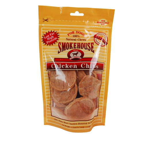 Smokehouse Chicken Chips Dog Treat 1 Each/LG, 4 Oz by Smokehouse