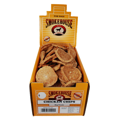 Smokehouse Chicken Chips Dog Treat 100Each/LG, 100 Count (Count of 100) by Smokehouse