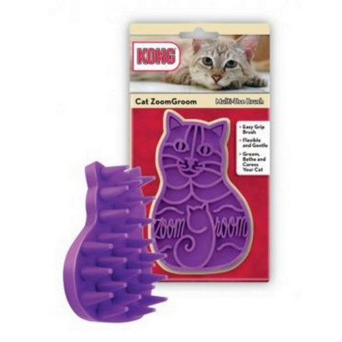 KONG Cat Zoomgroom Purple, 1 Each/One Size by Kong