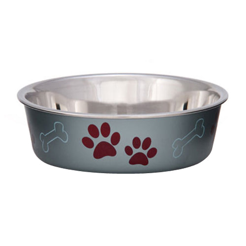Loving Pets Metallic Dog Bowl Blueberry, 1 Each/Medium by Loving Pets