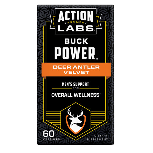 Buck Power Deer Antler Velvet 60 Caps by Action Labs