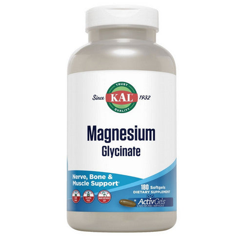 High Absorption Magnesium Glycinate 180 Count by Kal