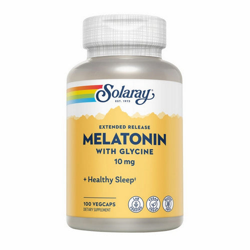 Extended Release Melatonin With Glycine 100 Veg Caps by Solaray