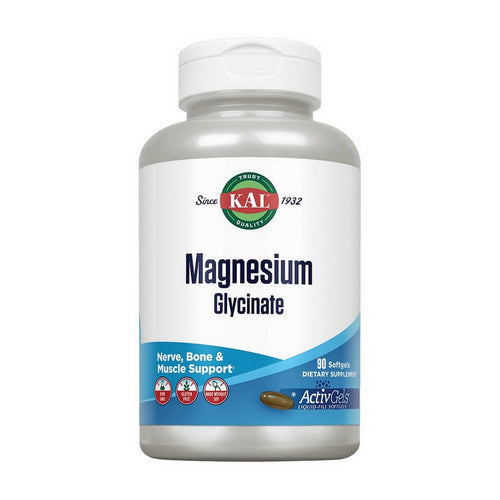 High Absorption Magnesium Glycinate 90 Softgels by Kal