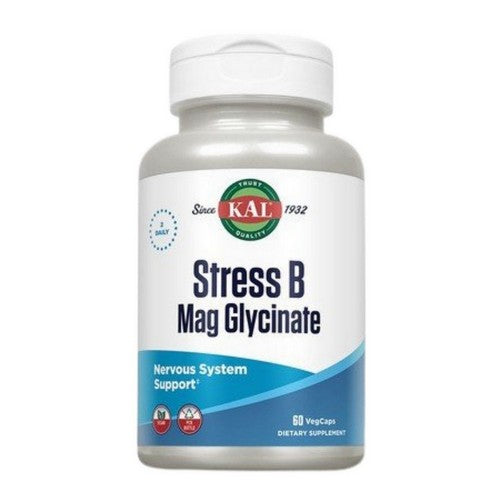 Stress B Magnesium Glycinate 60 Veg Caps by Kal