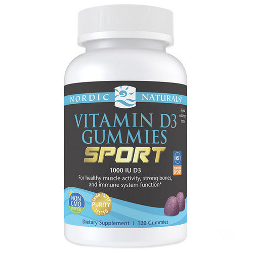 Nordic Vitamin D3 Gummies Sport 120 Count by Nordic Naturals
