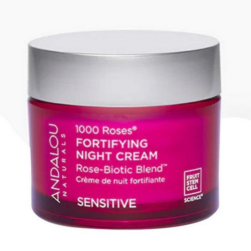 1000 Roses Fortifying Night Cream 1.7 Oz by Andalou Naturals