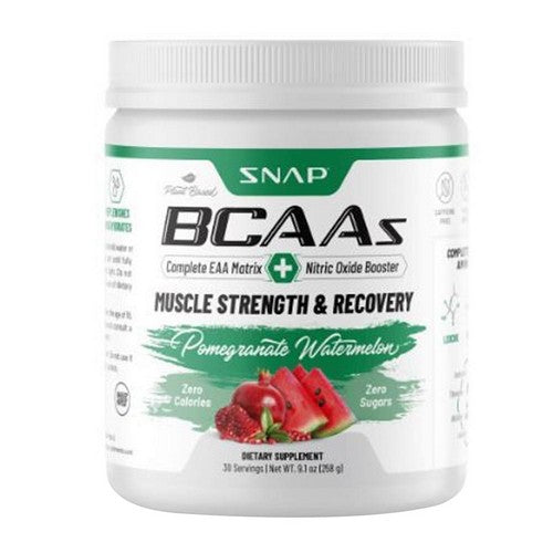 BCAA Powder Pomegranate Watermelon 267 Grams by Snap Supplements