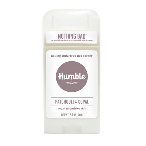 Deodorant Vegan And Sensitive Skin Formula Patchouli & Copal 2.5 Oz by Humble Brands
