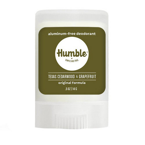 Deodorant Travel Size Original Texas Cedarwood & Grapefruit 0.5 Oz by Humble Brands