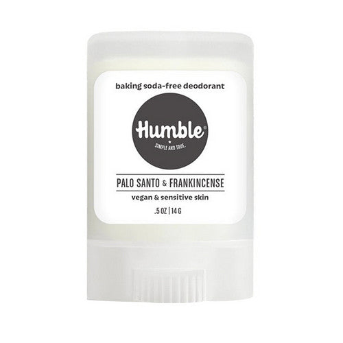 Deodorant Travel Size Vegan Sensitive Palo Santo & Frankincense 0.5 Oz by Humble Brands