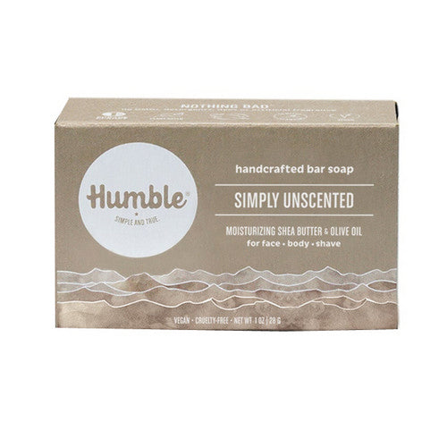 Bar Soap Travel Size Simply Unscented 1 Oz by Humble Brands